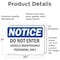 Signmission Do Not Enter Vehicle Maintenance Personnel Only OSHA Notice Sign, Vinyl Decal, 10in W x 7in L, 2PK OS-2PACK-NS-D-710-L-11238 - alternate 4